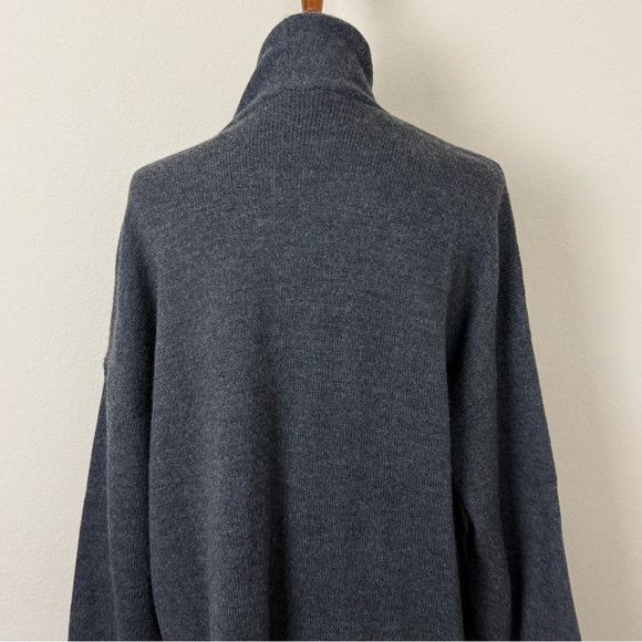 J.McLaughlin Marjorie Charcoal Gray Boiled Wool Cardigan - Picture 11 of 15
